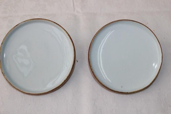 B-722九谷焼金彩色絵三十六歌仙内細字百人一首夫婦湯呑対 九谷