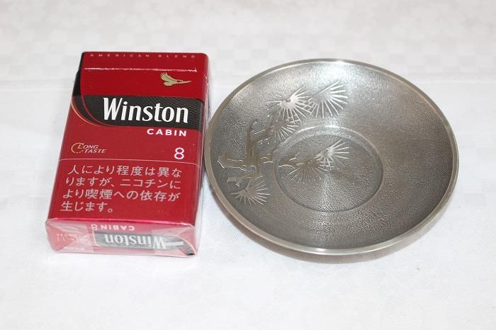 D-607純錫造五君子文茶托5枚組 京都鍛栄工房造記念品 - 石川県 D-607純錫造五君子文茶托5枚組 京都鍛栄工房造記念品 - 石川県