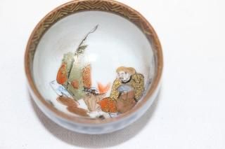 骨董　陶器　升　盃 A white pottery stem cup, Sui - Tang dynasty 隋至唐白陶高足
