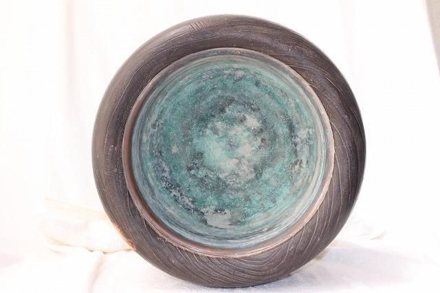 C-455金沢市伝統工芸品桐火鉢秋花文螺鈿蒔絵付特大火鉢 - 石川県金沢の