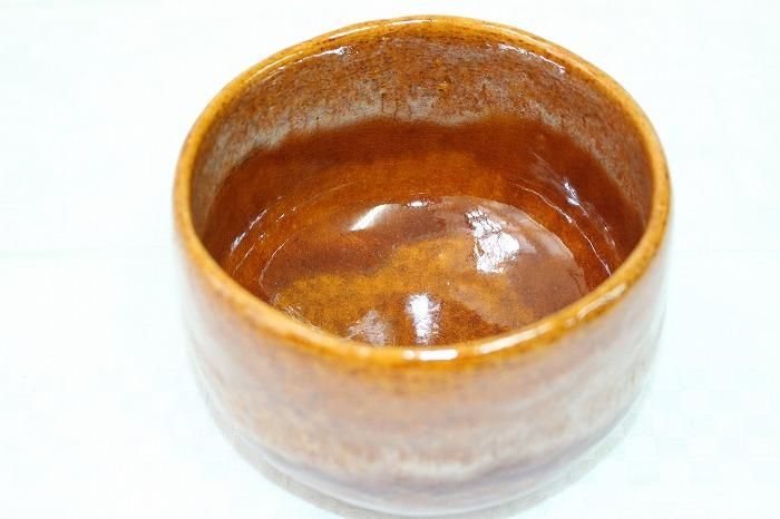 大樋焼 抹茶茶碗 飴釉 柔らかかっ 大樋焼 抹茶茶碗 飴釉 柔らかかっ