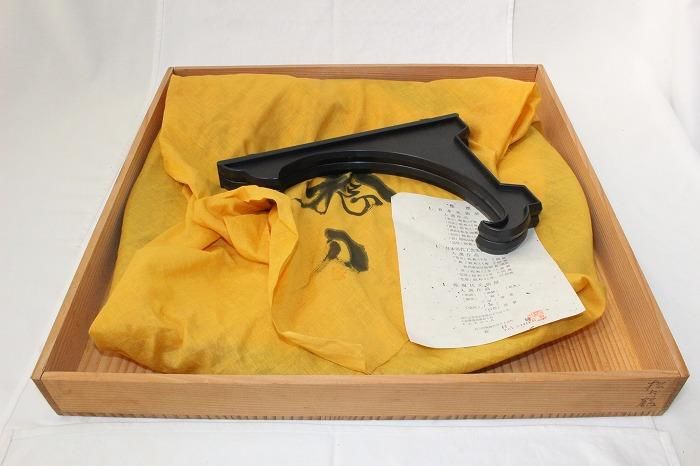 輪島塗　輪島漆芸作家　安村稔　沈金 漆額　アンティーク　美術品 伝統工芸品 E-355輪島塗沈金漆尺五寸額皿「飛鶴」 日展漆芸家安村稔作