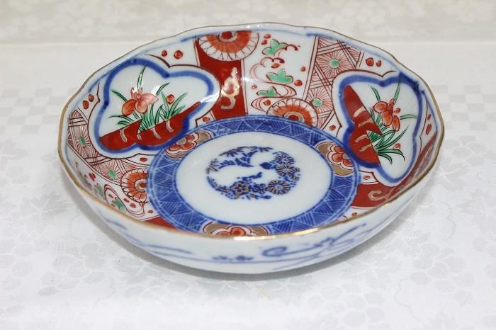 A-1324伊万里焼染錦間取花文5寸なます皿全13客バラ売 - 石川県