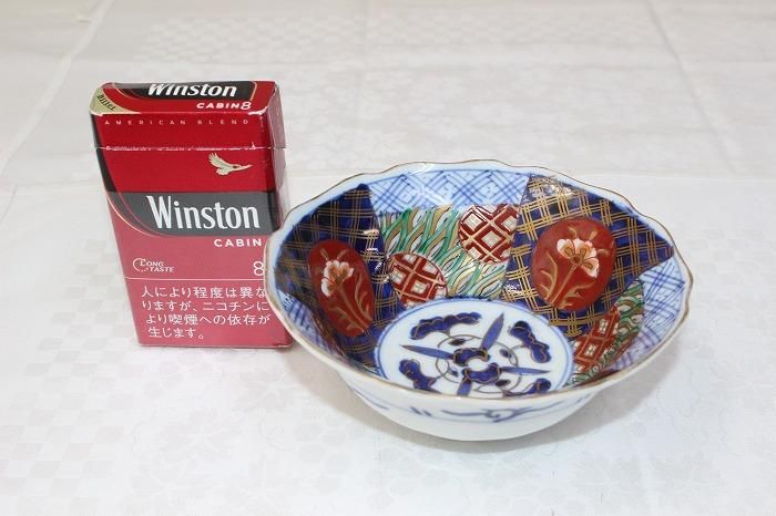 人気ブランド A-1328大聖寺伊万里焼染錦間取花文向付小鉢壱客 - 石川県金沢の お椀・ボウル・鉢