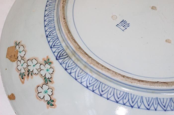 古伊万里 古伊万里 染錦 柘榴更紗文 七寸皿 明治時代 E636 | iichi 日々の