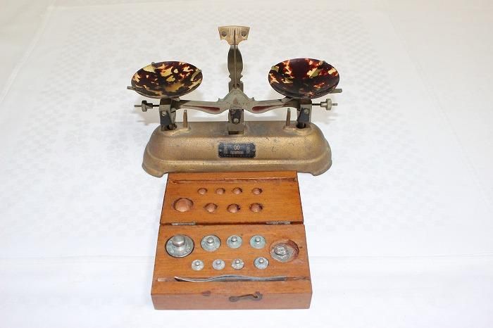 H-493昭和レトロ古い天秤計量器 大和製衛謹製NO,1296号製 - 石川