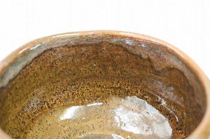 A-1405大樋焼飴釉抹茶碗一 大樋焼窯元大樋一平造 - 石川県金沢の