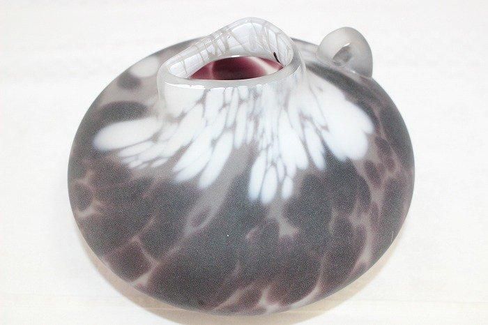 藤田喬平　ガラス花瓶 ガラス工芸作家藤田喬平の花瓶 木箱付き