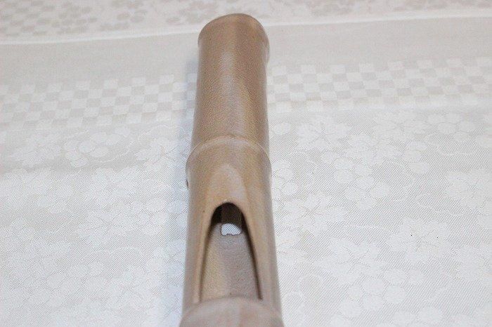 萩焼　尺八掛花入 A-1438萩焼白泥尺八掛花入 萩焼窯元渋谷泥詩作 - 石川県金沢の