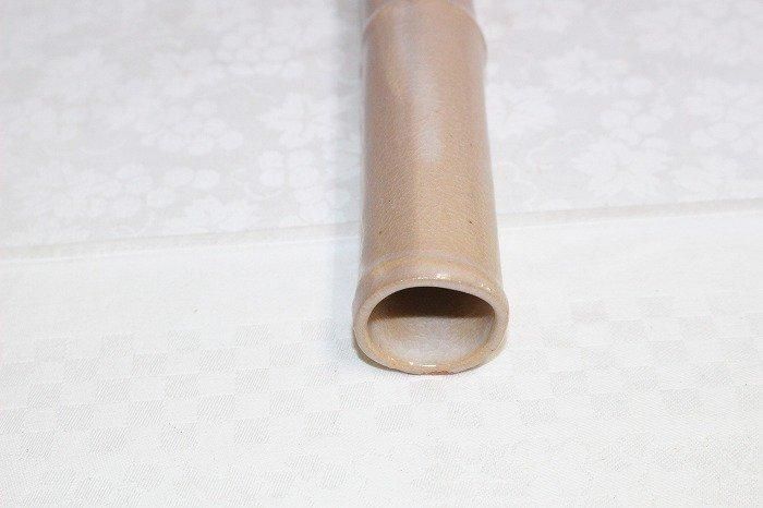 B246s 萬古焼　菊透し掛花入　骨董品 B246s 萬古焼菊透し掛花入骨董品
