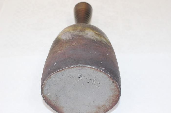 A-1459備前焼自然釉花入れ 利陶苑金重陶弘76代利右衛門造 - 石川県金沢