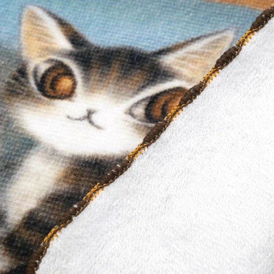 わちふぃーるど 猫のダヤン アート刺繍ミニタオル ＷＣＣ