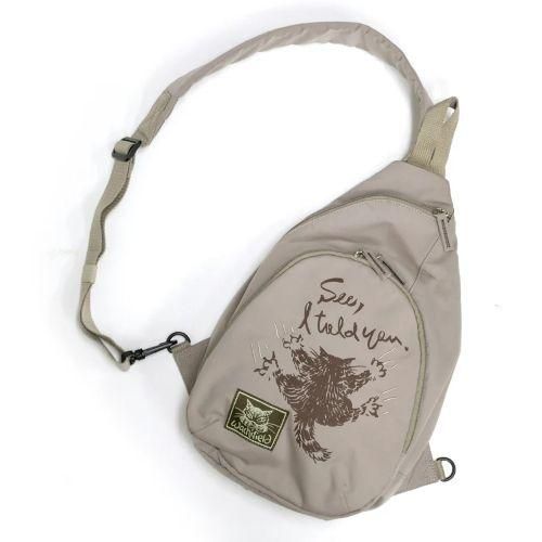 わちふぃーるど 猫のダヤン ドロップショルダー ひっかき ベージュ