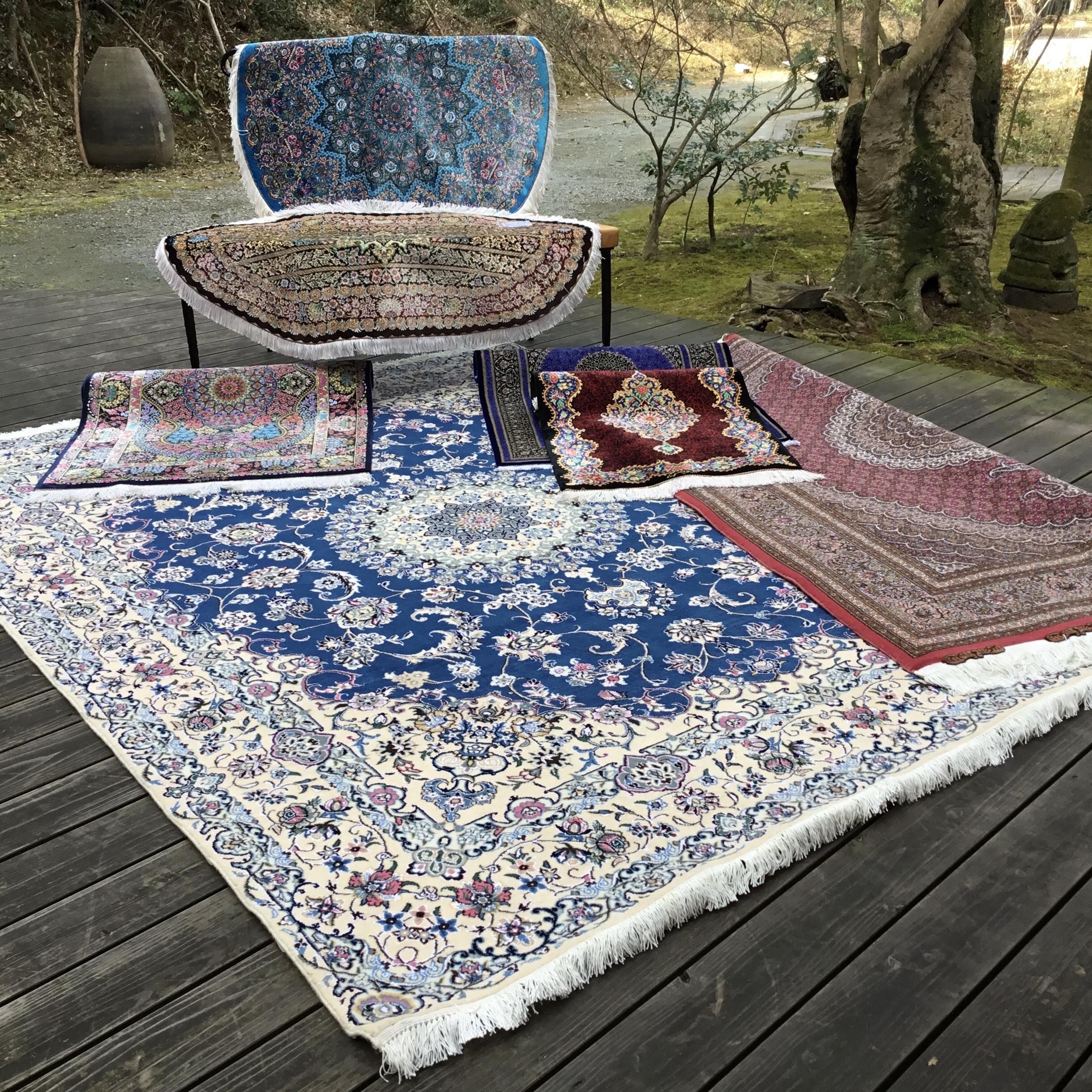 新品!ペルシャ絨毯 約60×90cm 収まっ 新品!ペルシャ絨毯 約60×90cm 収まっ