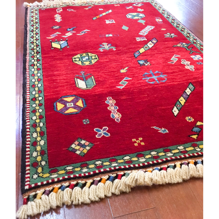 トルコ絨毯(手織り)/ アートチューリップ