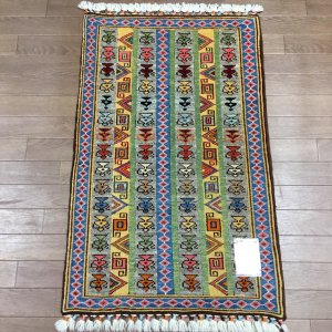 手織りトルコ絨毯<br>約97×61�
