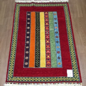 手織りトルコ絨毯<br>約133×94�