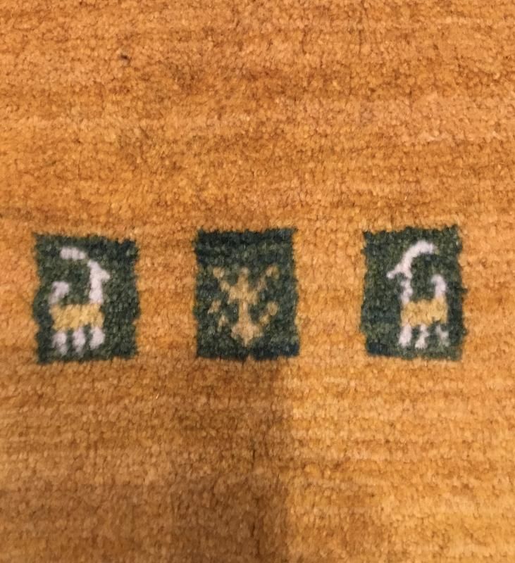 82x141cm・キリム(31-11)ペルシャ・玄関・ギャッベ 82x141cm