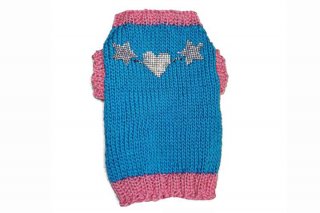 <20OFF>19-sweater Moschino style blueIT-DOGS