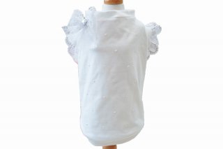 DREAMY WHITE T-SHIRT【for pets only】