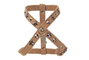 HOT STAR HARNESS TABACCO  ALCANTARA【for pets only】