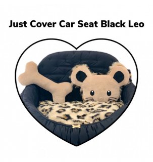 【ご予約】JUST COVER CARSEAT BLACK LEO【for pets only】