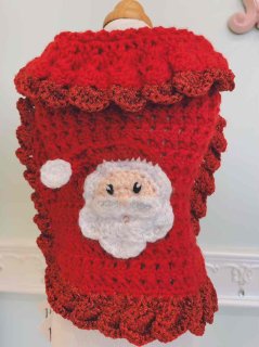 <20OFF>62-coat crochet red santaIT-DOGS