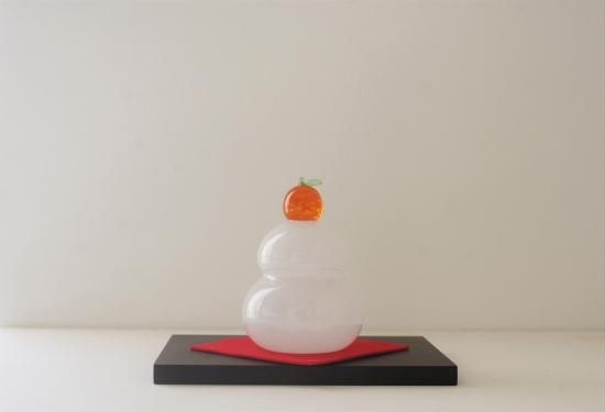 鏡餅 Lサイズ 硝子屋 Prato Pino 鏡餅 Lサイズ 硝子屋 Prato Pino