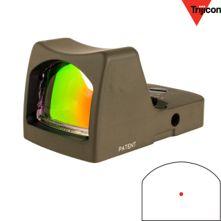 ȥꥸ Trijicon RMR Type 2 Red Dot Sight 3.25 MOA Red Dot, Automatic LED Illuminated OD Green
