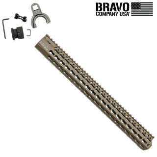 BCM KMR ALPHA 17 (KeyMod Free Float Handguard) Flat Dark Earth