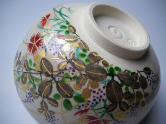 膳所焼色絵 絵替り茶碗 十客 (共箱)陽炎園 岩崎新定 - 茶道具 膳所焼色絵 絵替り茶碗 十客 (共箱)陽炎園 岩崎新定 - 茶道具