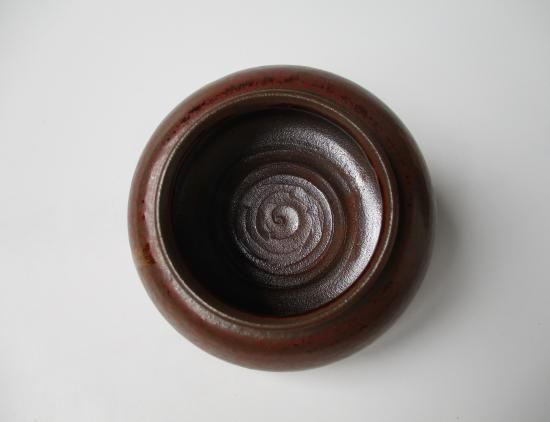 高取焼 大海茶入 (共箱)初代 鬼丸碧山 - 茶道具販売 栗林園