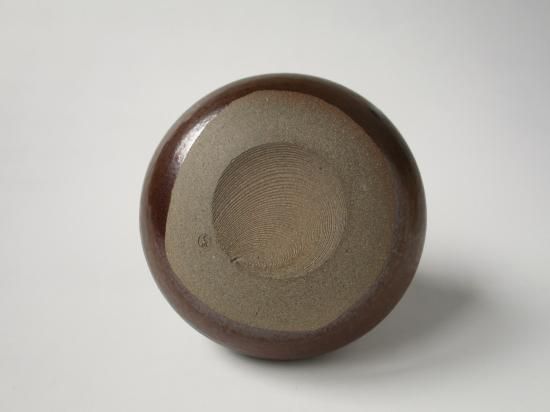 高取焼 大海茶入 (共箱)初代 鬼丸碧山 - 茶道具販売 栗林園