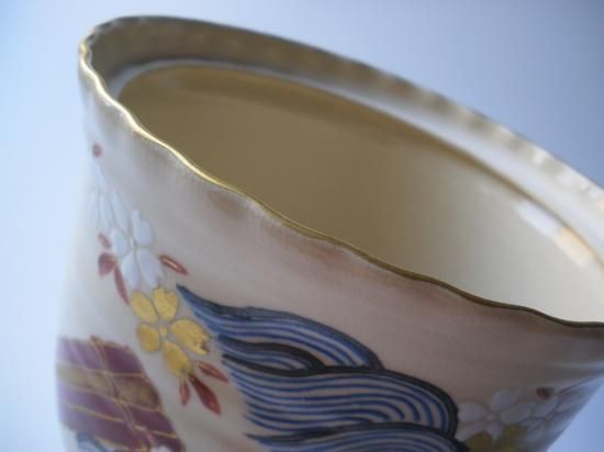 仁清写 花筏絵水指 (共箱) 三代 紫翠窯 西村徳泉 - 茶道具販売 仁清写 花筏絵水指 (共箱) 三代 紫翠窯 西村徳泉 - 茶道具販売