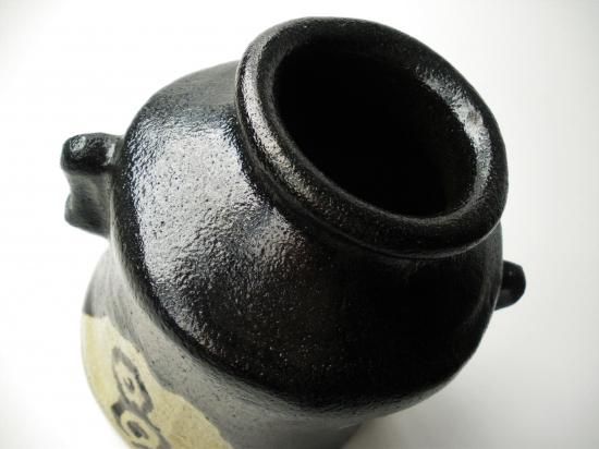 黒耳付花入 (共箱) 檜垣青子 - 茶道具販売 栗林園