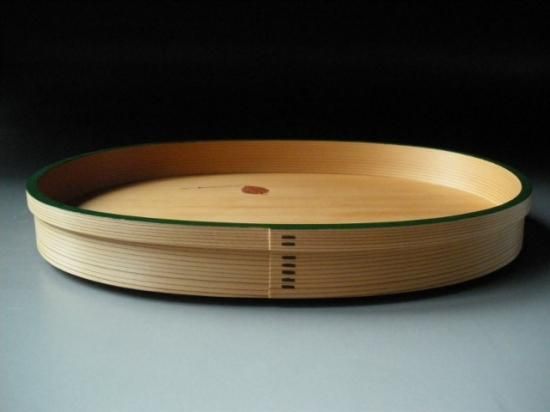 松葉絵 曲菓子盆 (共箱)二代 橋村萬象 - 茶道具販売 栗林園 松葉絵 曲菓子盆 (共箱)二代 橋村萬象 - 茶道具販売 栗林園