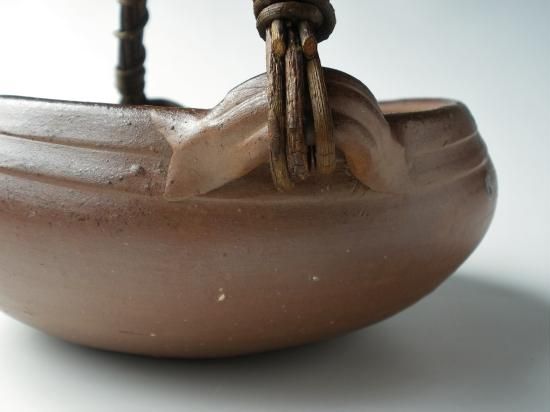 備前焼 蔓手付鉢 (共箱) 伊勢崎創 - 茶道具販売 栗林園
