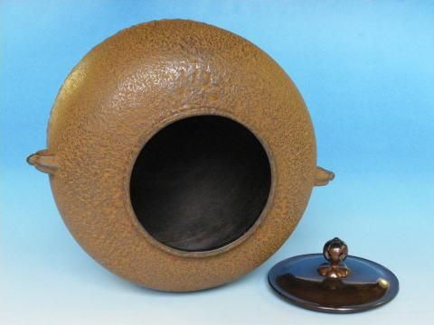 丸釜 風炉用 (共箱) 十二代 和田美之助 - 茶道具販売 栗林園 丸釜 風炉用 (共箱) 十二代 和田美之助 - 茶道具販売 栗林園