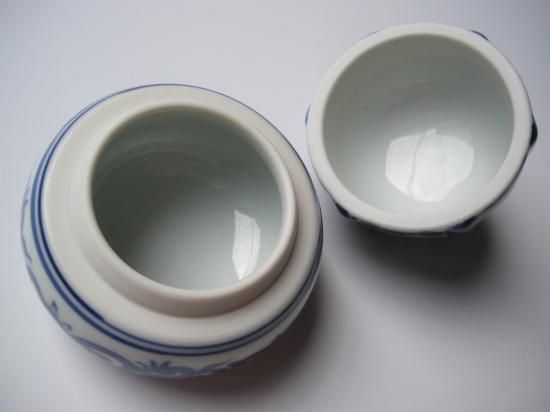 尋牛斎箱真葛焼 祥瑞筋兜香合 (共箱)先代 宮川香斎 - 茶道具販売