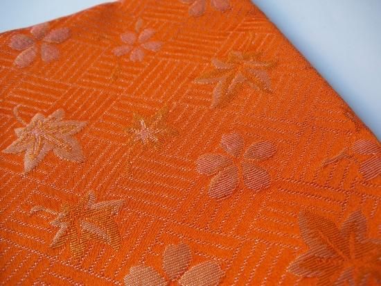 口コミ サイト 商品 網代地紋桜楓緞子 出帛紗 (共箱) 土田友湖 - 茶道具販売 栗林園 工芸品