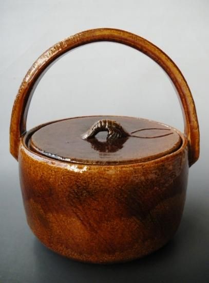 水指 御本手 狂言袴 十甫 木 茶道具 古物品 清水茂生 作