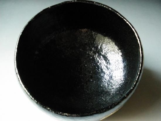 長次郎写 黒茶碗 (共箱)二代 小川長楽 - 茶道具販売 栗林園