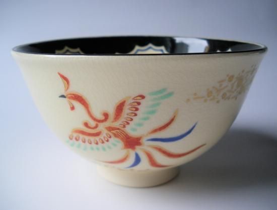 色絵 紫寿茶碗 (共箱)山川敦司 - 茶道具販売 栗林園 色絵 紫寿茶碗 (共箱)山川敦司 - 茶道具販売 栗林園