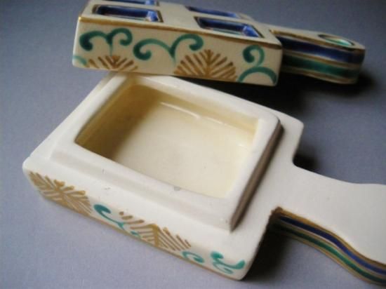くつわ形香合 (共箱)山川巌 - 茶道具販売 栗林園
