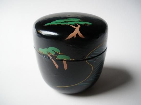 一閑 浜松絵 中棗 (共箱)川瀬表完 - 茶道具販売 栗林園