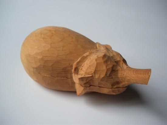 桧 茄子香合 (共箱)山崎如悦 - 茶道具販売 栗林園