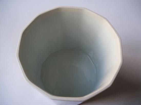 古染付写 十二角水指 (共箱)三代 紫翠窯 西村徳泉 - 茶道具販売 古染付写 十二角水指 (共箱)三代 紫翠窯 西村徳泉 - 茶道具販売