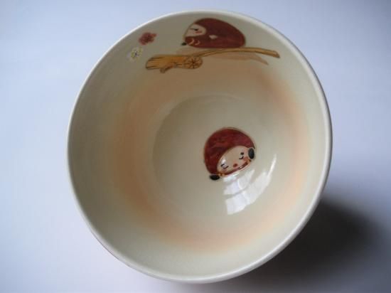 御本 七転八起絵茶碗 (紙箱)水出宗絢 - 茶道具販売 栗林園