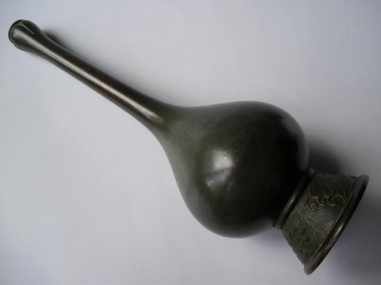 古銅 大名物写 鶴一声花入 (共箱)一ノ瀬宗辰 - 茶道具販売 栗林園 古銅 大名物写 鶴一声花入 (共箱)一ノ瀬宗辰 - 茶道具販売 栗林園