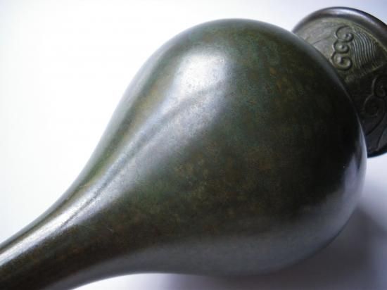 古銅 大名物写 鶴一声花入 (共箱)一ノ瀬宗辰 - 茶道具販売 栗林園 古銅 大名物写 鶴一声花入 (共箱)一ノ瀬宗辰 - 茶道具販売 栗林園